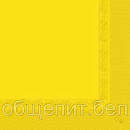 Салфетка бумажная двухслойная желтая, 40*40 см, 100 шт - фото 2 - id-p165775397