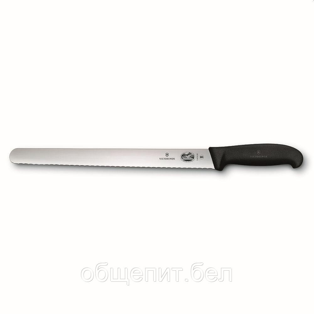 Нож Victorinox Fibrox для нарезки с волнистым лезвием 36 см, ручка фиброкс - фото 1 - id-p165778310