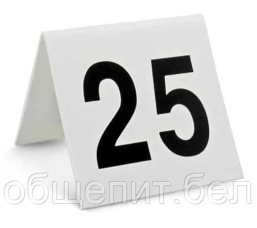 Настольная табличка "Номера" (1-25) 7,5*7,5 см, пластик, P.L. Proff Cuisine - фото 2 - id-p165782240
