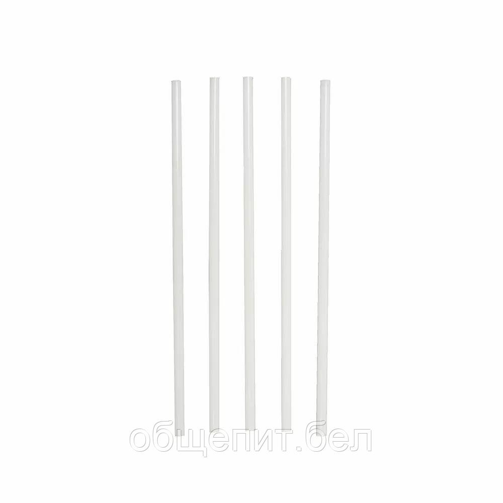 Трубочки для коктейля без изгиба белые, 24 см, d 8 мм, 250 шт - фото 1 - id-p165785363