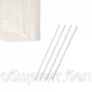 Трубочки для коктейля без изгиба белые, 24 см, d 8 мм, 250 шт - фото 2 - id-p165785363