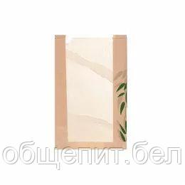 Пакет Feel Green для хлеба с окном 26+10*38 см, крафт-бумага 36 г/см2, 125 шт/уп, Garcia de Pou - фото 2 - id-p165773477
