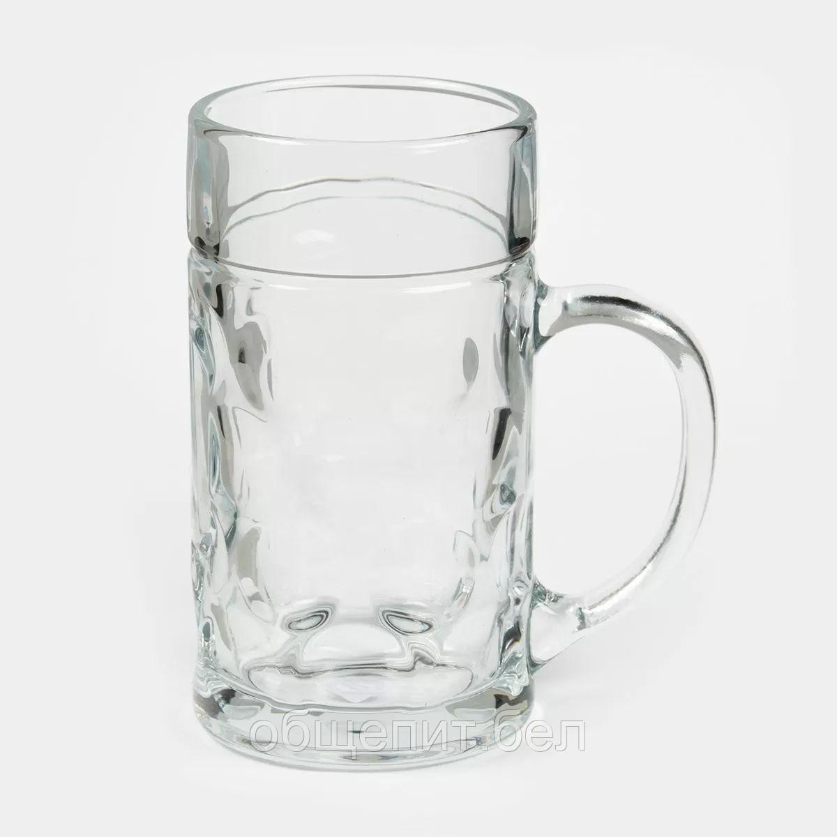 Кружка для пива 1 литр.стекло P.L. - фото 1 - id-p165772301