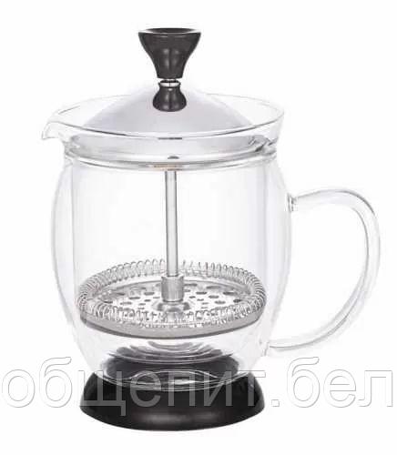 Чайник стеклянный с прессом 300 мл, P.L. Proff Cuisine - фото 2 - id-p165772312
