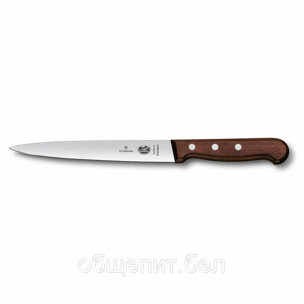 Нож филейный Victorinox Rosewood, гибкое лезвие, 16 см, ручка розовое дерево