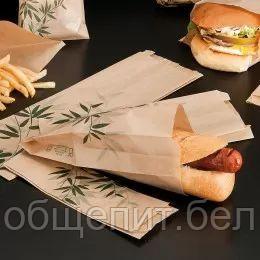 Пакет Feel Green для сэндвича 9+4*22 см, жиростойкий пергамент, 500 шт/уп, Garcia de Pou - фото 2 - id-p165773497