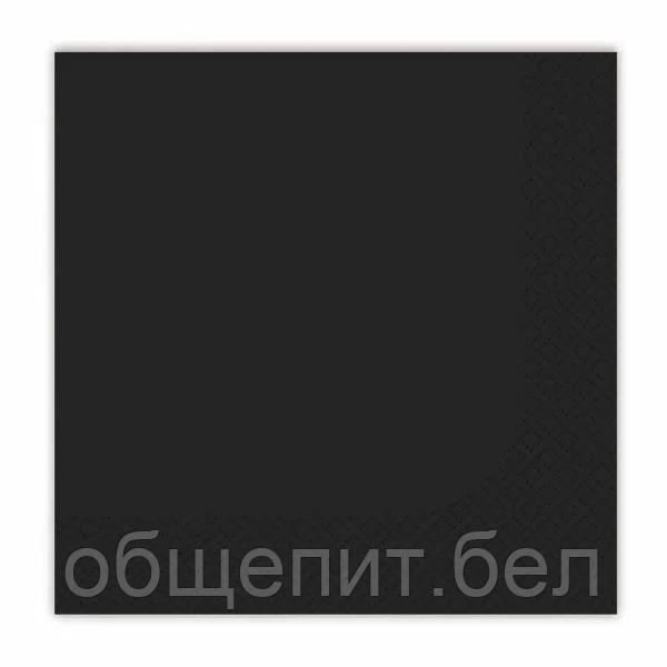 Салфетки Gratias однослойные 33*33 см, сложение 1/4, чёрный, 400 шт - фото 1 - id-p165775453