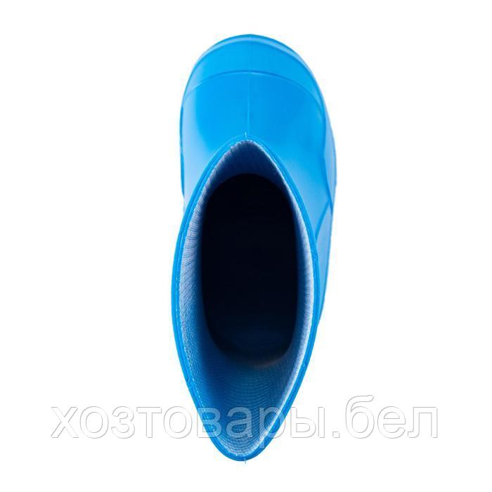 Сапоги резиновые детские цвет голубой, р-р 23 - фото 4 - id-p164158062