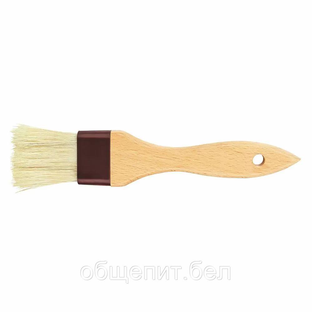 Кисть кондитерская с натуральной щетиной с деревянной ручкой 21 см, ширина 4 см, P.L. Proff Cuisine - фото 1 - id-p165785406