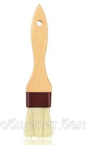 Кисть кондитерская с натуральной щетиной с деревянной ручкой 21 см, ширина 4 см, P.L. Proff Cuisine - фото 2 - id-p165785406