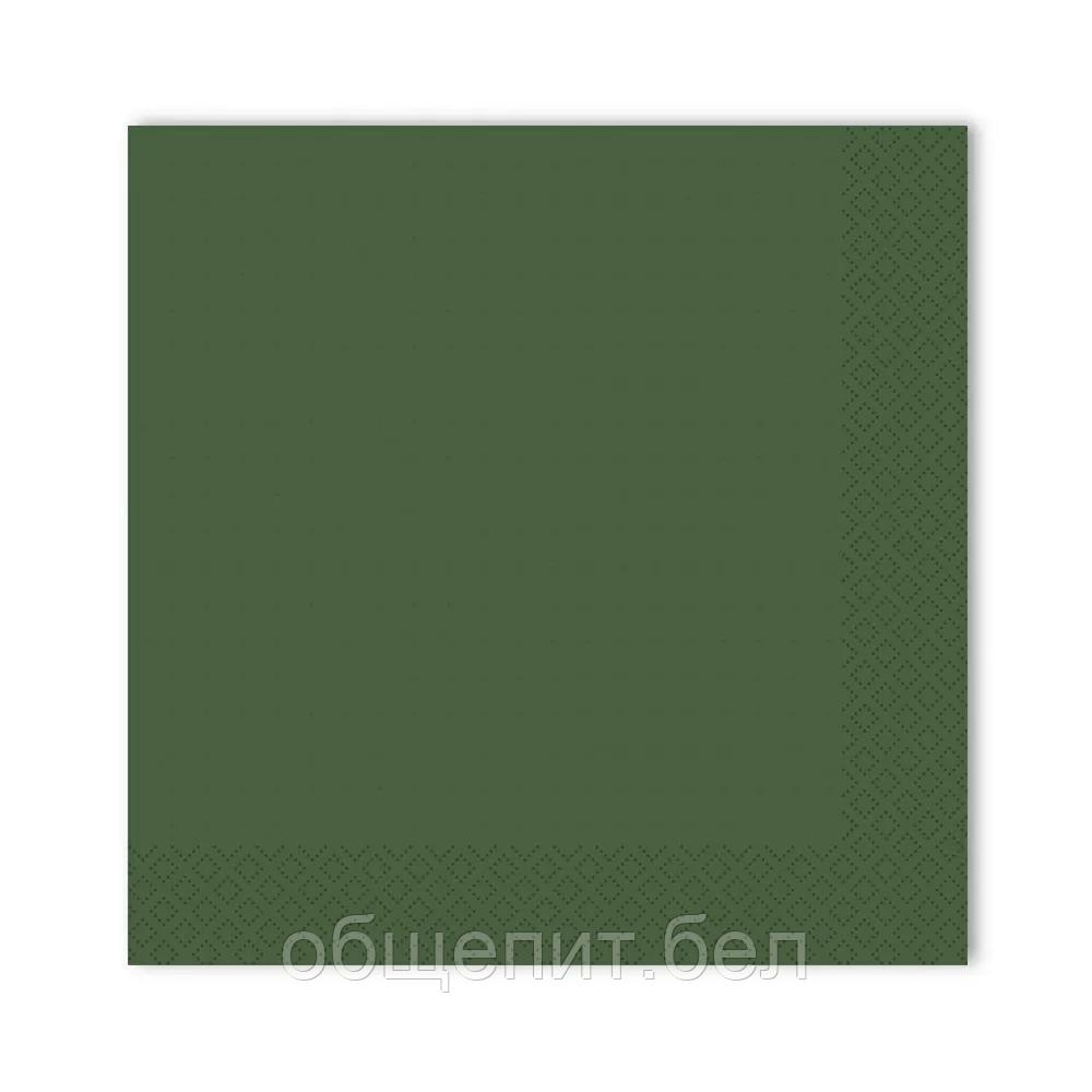 Салфетки Gratias однослойные 24*24 см зеленые, 400 шт/уп, сложение 1/4 - фото 2 - id-p165775487