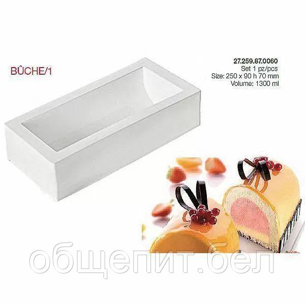 Форма кондитерская Silikomart BUCHE/1 25*9 см, h 7 см, силикон, Италия