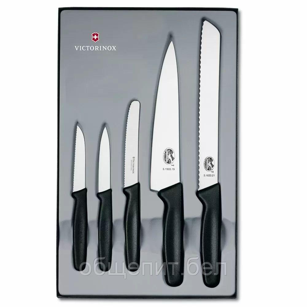 Набор ножей Victorinox с пластиковыми ручками, 5 шт - фото 1 - id-p165778415