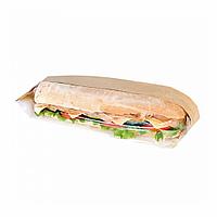 Пакет для сэндвича с окном 9+5,5*30 см, 250 шт/уп, крафт-бумага, Garcia de PouИспания
