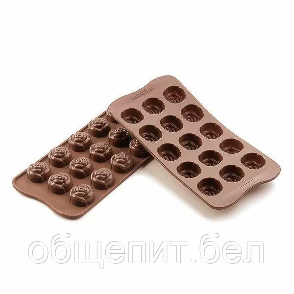 Форма силиконовая для конфет Silikomart ROSE, 2,8*1,8 см