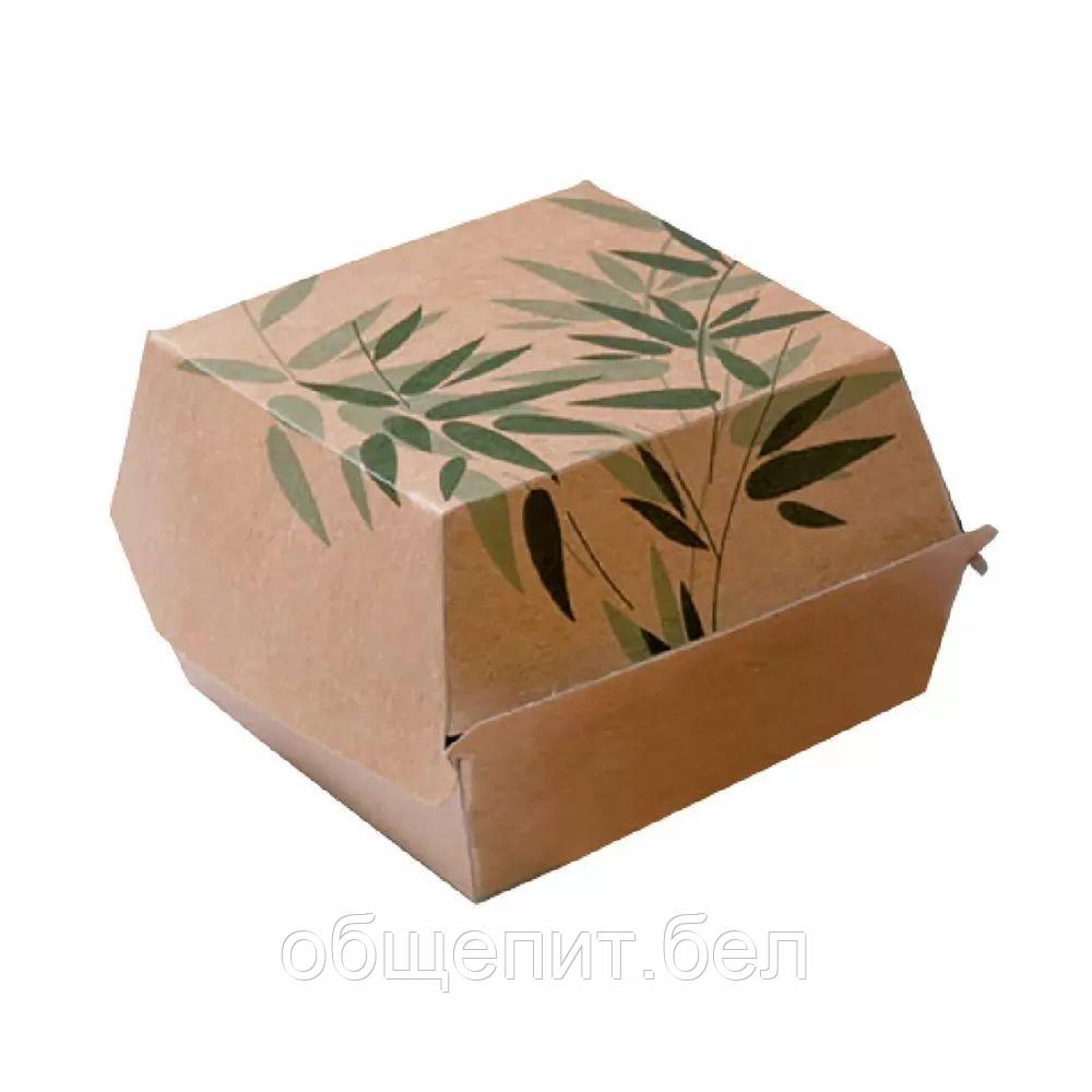 Коробка картонная Feel Green для бургера, 12*12*5 см, 50 шт/уп, Garcia de PouИспания