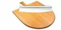 Набор для подачи пиццы d 35 см (доска бамбуковая с ручкой + нож) - фото 2 - id-p165780406