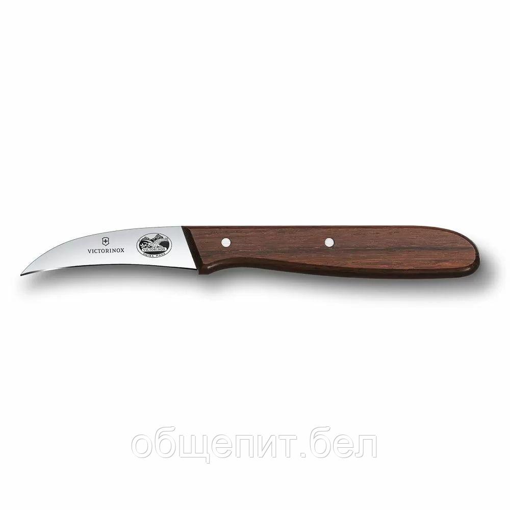 Нож Victorinox для чистки овощей "Коготь" 6 см, ручка розовое дерево