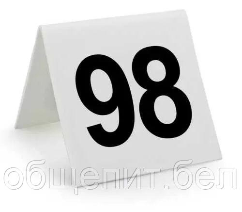 Настольная табличка "Номера" (76-100) 7,5*7,5 см, пластик, P.L. Proff Cuisine - фото 2 - id-p165782412