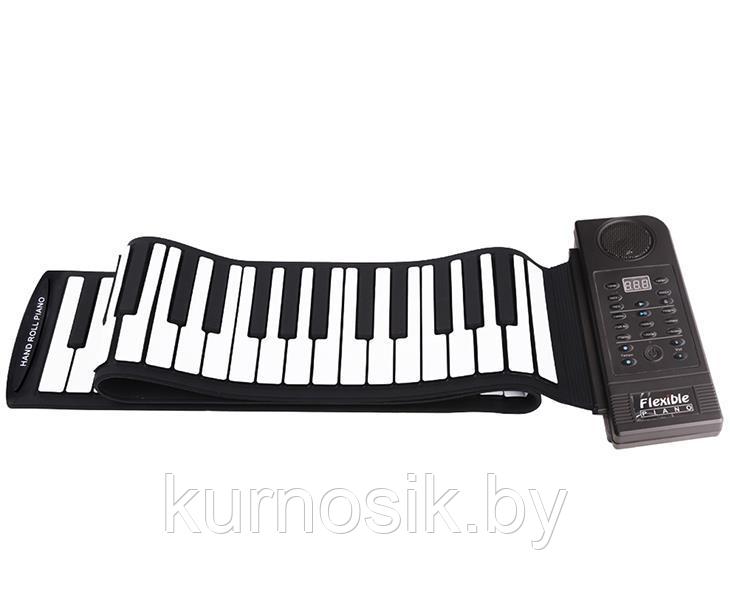 Пианино сворачивающееся черно-белое 88 клавиш, PU88M - фото 2 - id-p165809056