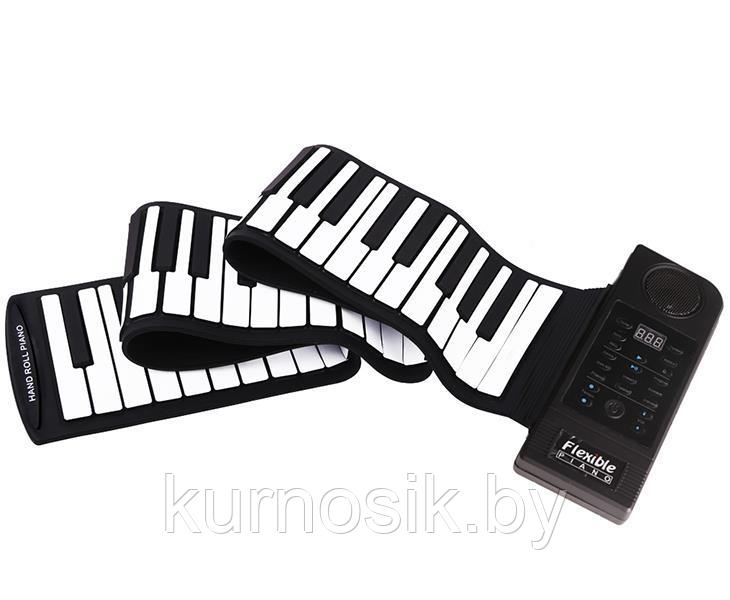 Пианино сворачивающееся черно-белое 88 клавиш, PU88M - фото 3 - id-p165809056
