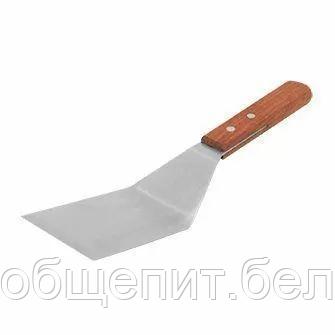 Лопатка металлическая с деревянной ручкой, w 7,5 см, l 13 см, P.L. - Proff Chef Line