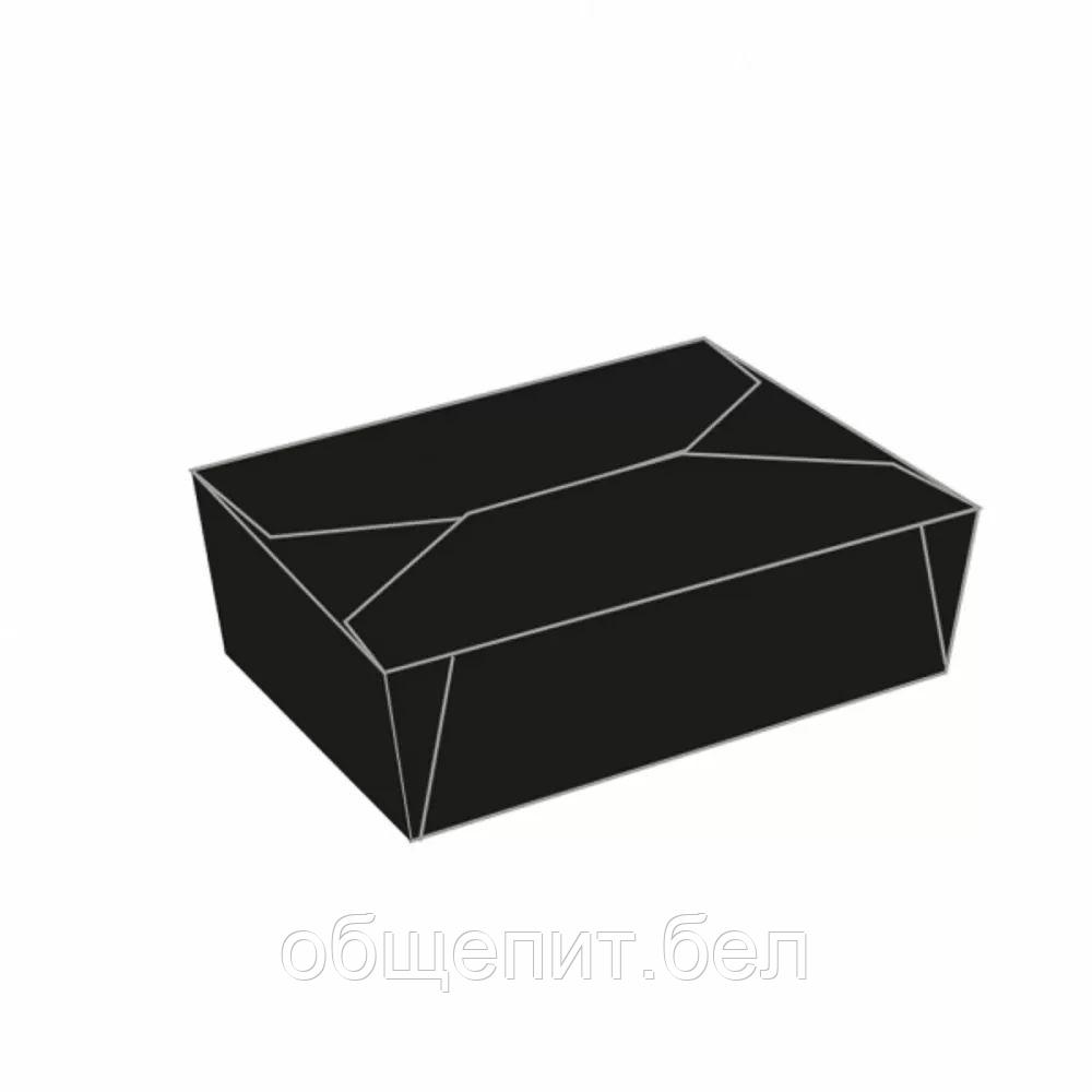 Ланч-бокс картонный "BLACK" 1350 мл. 15,2*12,1*6,4, 50шт/уп, Garcia de PouИспания - фото 1 - id-p165773645