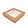 Ланч-бокс с крышкой с окном коричневый бумажный 1000 мл, 18,5*18,5*5 см, 50 шт/уп, Garcia de Pou, фото 2