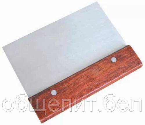 Скребок металлический с деревянной ручкой 8*15 см, P.L. Proff Cuisine - фото 1 - id-p165780494