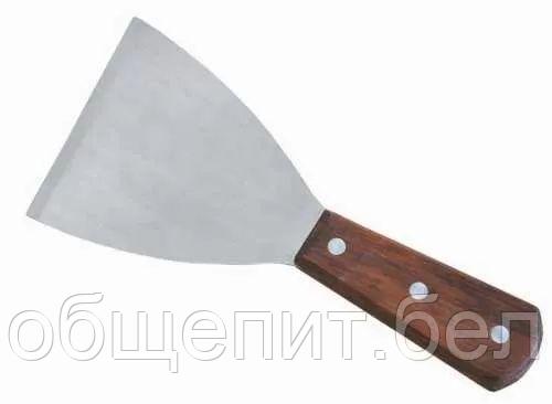 Лопатка-шпатель металлическая с деревянной ручкой, 11 см, P.L. Proff Cuisine - фото 1 - id-p165780501
