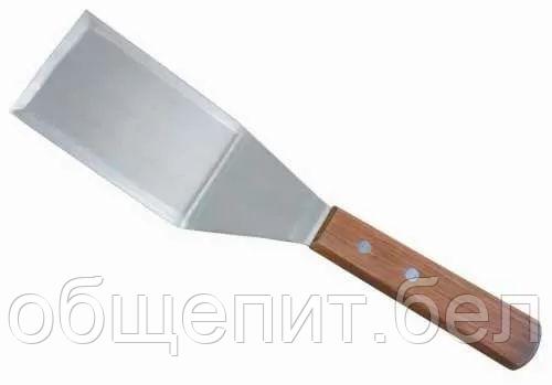 Лопатка металлическая с деревянной ручкой, 11,5 см, ширина 7 см, P.L. Proff Cuisine
