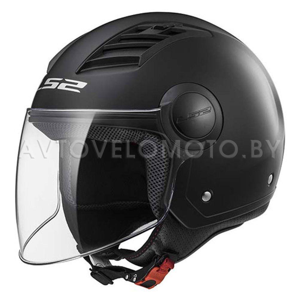 Шлем LS2 OF562 AIRFLOW Solid - черный матовый, фото 1