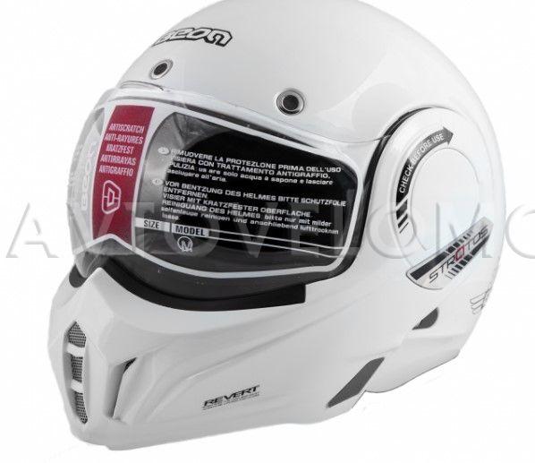 Шлем для мотоцикла Beon B-707 Stratos Shiny White-Grey