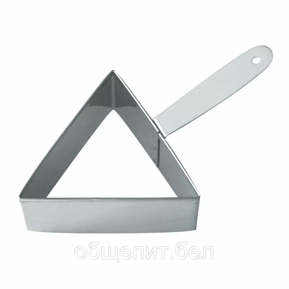 Форма для выкладки с ручкой, треугольник со сторонами 10 см, h 4 см, P.L. Proff Cuisine - фото 1 - id-p165785593
