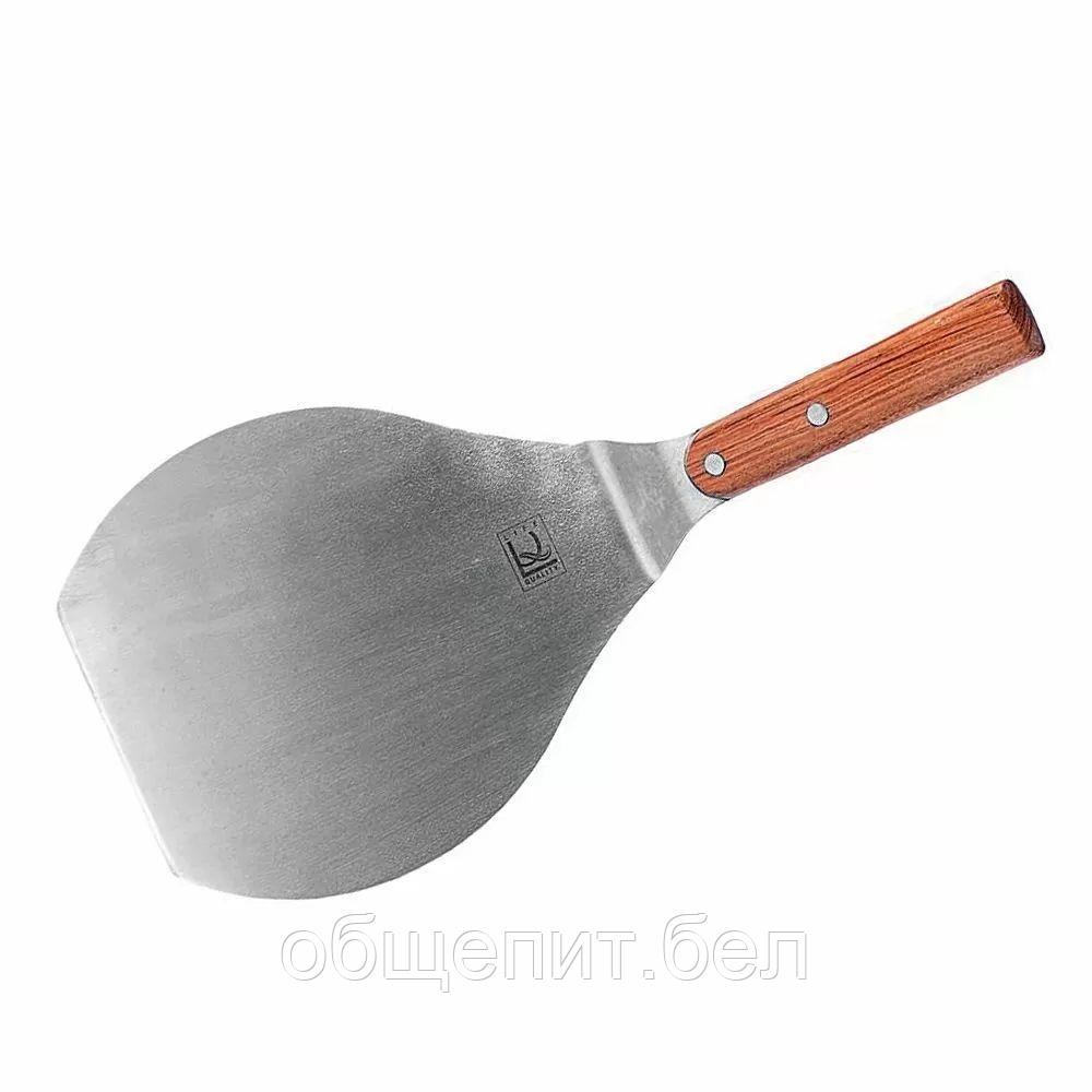 Лопатка металлическая с деревянной ручкой, w 16,5 см, l 19 см, P.L. - Proff Chef Line - фото 1 - id-p165780534