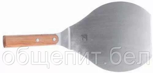 Лопатка металлическая с деревянной ручкой, w 16,5 см, l 19 см, P.L. - Proff Chef Line - фото 2 - id-p165780534