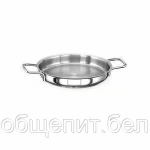 Сковорода для паэльи с двумя ручками 16*3 см, нержавеющая сталь 18/10 - фото 2 - id-p165778578