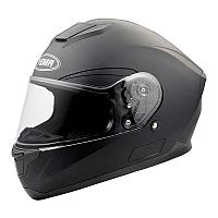 Шлем мотоциклетный YM-831,Черный матовый (размер M) Тонированный визор, фото 1