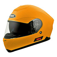 Шлем мотоциклетный YM-831,Оранжевый (размер S) Тонированный визор, фото 1
