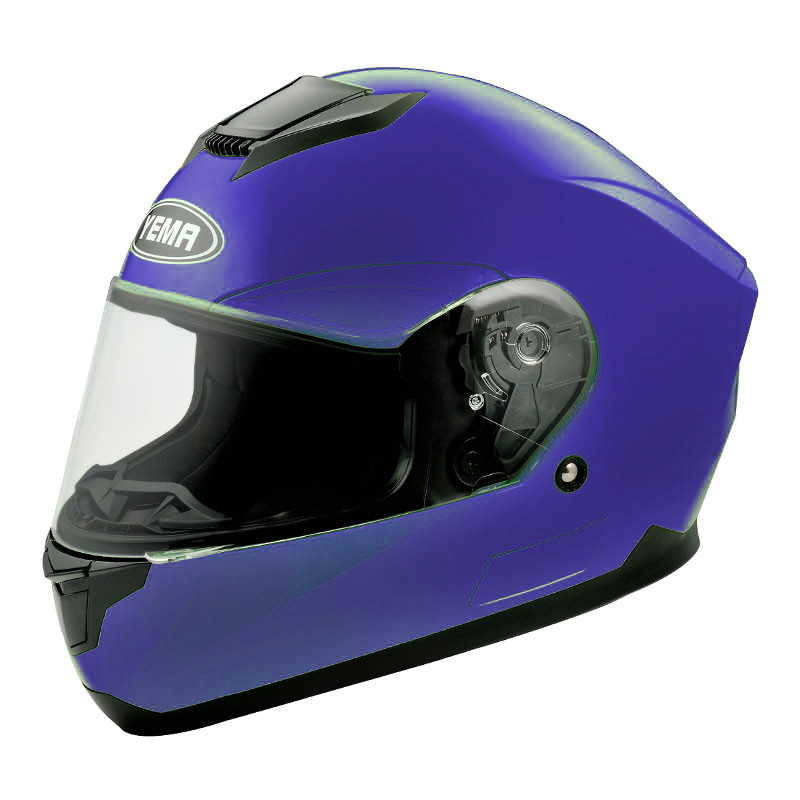 Шлем мотоциклетный YM-831,Синий матовый (размер L)
