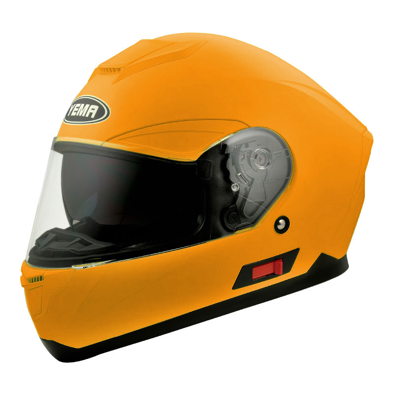 Шлем мотоциклетный YM-831,Оранжевый (размер M) Тонированный визор