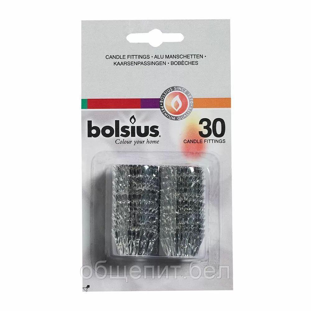 Подставки Bolsius фольгированные для свечей в подсвечниках, 30 шт/уп - фото 1 - id-p165776705