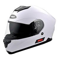 Шлем мотоциклетный YM-831,Белый (размер S) Тонированный визор, фото 1