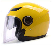 Шлем мотоциклетный YM-619,Оранжевый Размер XL Тонированный визор