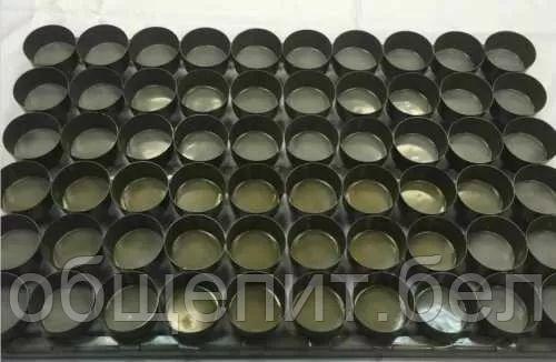 Сборка форм для выпечки на решетке "Маффин", 5,5*6/3 см, 60 шт, решетка 60*40 см, черный металл, P.L