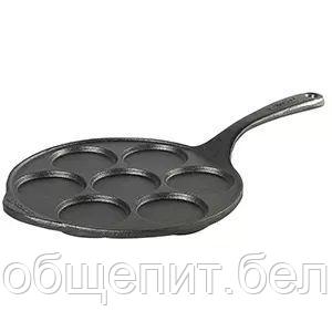Сковорода для жарки яиц и оладьев, 7 отделений, 23 см, чугун, P.L. Proff Cuisine - фото 2 - id-p165778676