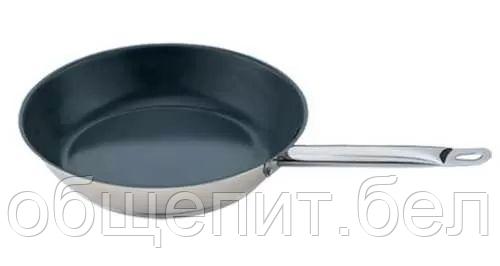 Сковорода EcoLine с антипригарным покрытием d 22 см, h 4,5 см, нержавеющая сталь, P.L. Proff Cuisine - фото 2 - id-p165778696