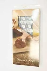 Форма для шоколада на магнитах "Квадрат Love" 24 ячейки 25*25*15 мм, поликарбонат, P.L. Proff Cuisin