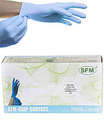 Перчатки нитриловые XS SFM (100шт/уп) Grip-Surface нестерил. неопудр. текстурир.