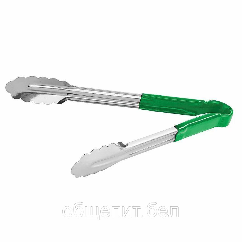 Щипцы с зеленой ручкой 30 см, нержавейка, Pujadas, Испания - фото 1 - id-p165780777